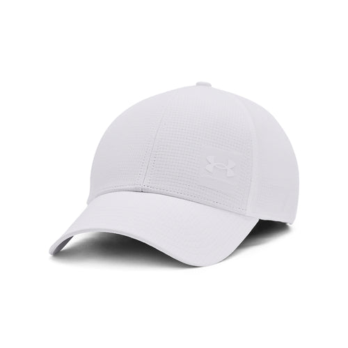Men's Under Armour ArmourVent Stretch Fit Hat - 101 - WHITE