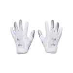 Men's Under Armour F8 Football Gloves - 100 - WHITE/BLACK