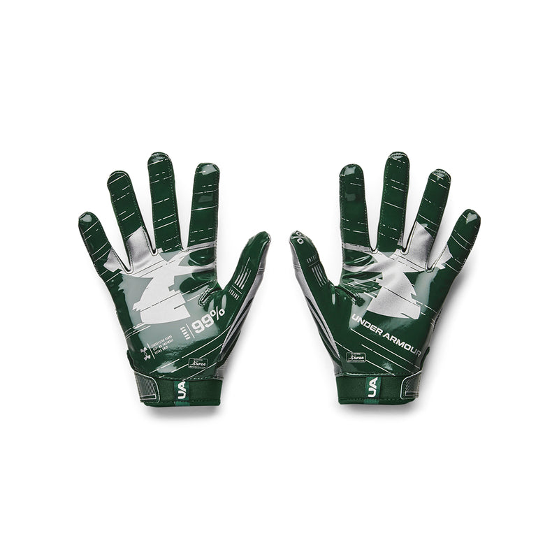 Men's Under Armour F8 Football Gloves - 301 - GREEN