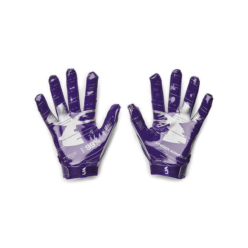 Men's Under Armour F8 Football Gloves - 500PURPL