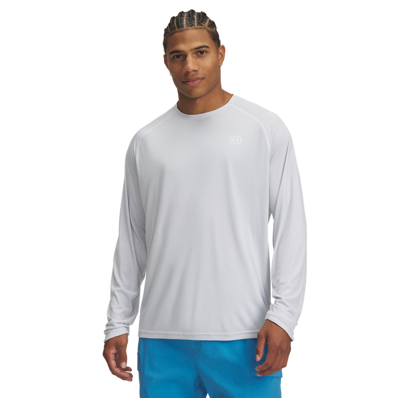 Men's Under Armour Fish Elite Crew - 100 - WHITE/BLACK