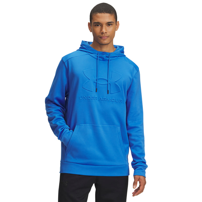 Men's Under Armour Fleece Embossed Hoodie - 402BLUE