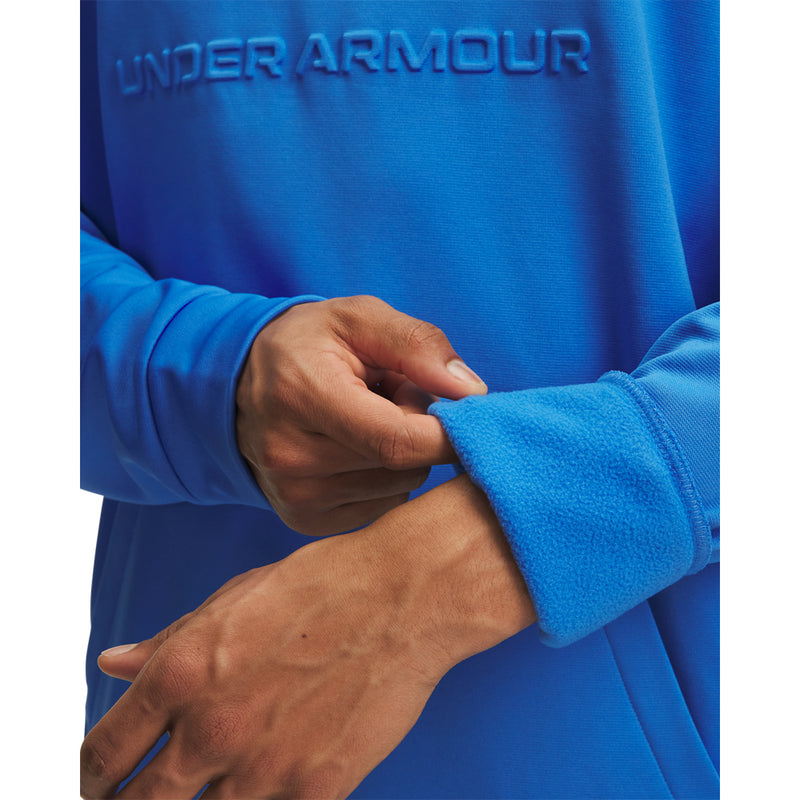 Men's Under Armour Fleece Embossed Hoodie - 402BLUE