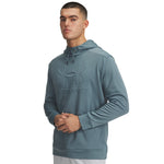 Men's Under Armour Fleece Embossed Hoodie - 587 - JASPER BLUE