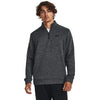 Men's Under Armour Fleece Twist 1/4 Zip - 001 - BLACK