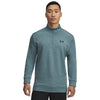 Men's Under Armour Fleece Twist 1/4 Zip - 587 - JASPER BLUE