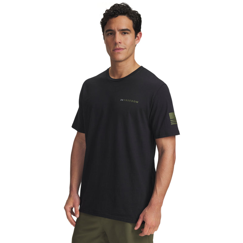 Men's Under Armour Freedom Banner T-Shirt - 001 - BLACK
