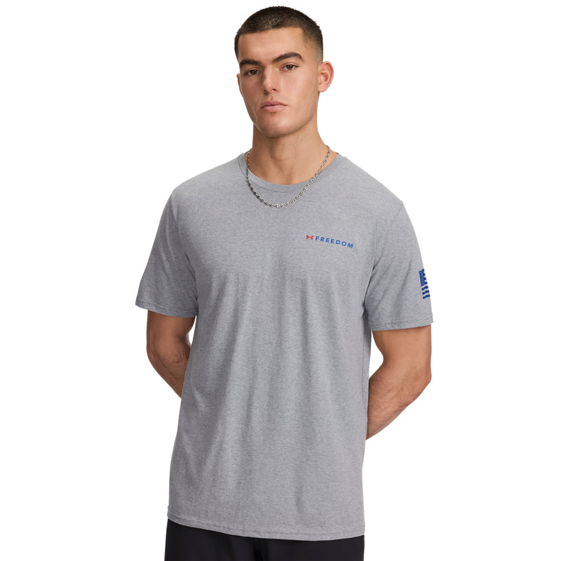 Men's Under Armour Freedom Banner T-Shirt - 036 - STEEL