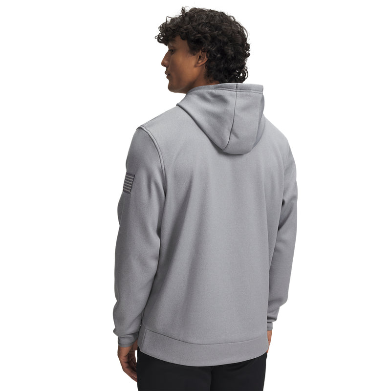Men's Under Armour Freedom Emboss Hoodie - 035 - STEEL