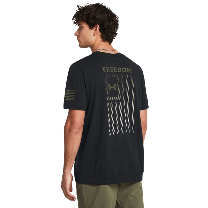 Men's Under Armour Freedom Flag Gradient T-Shirt - 001 - BLACK