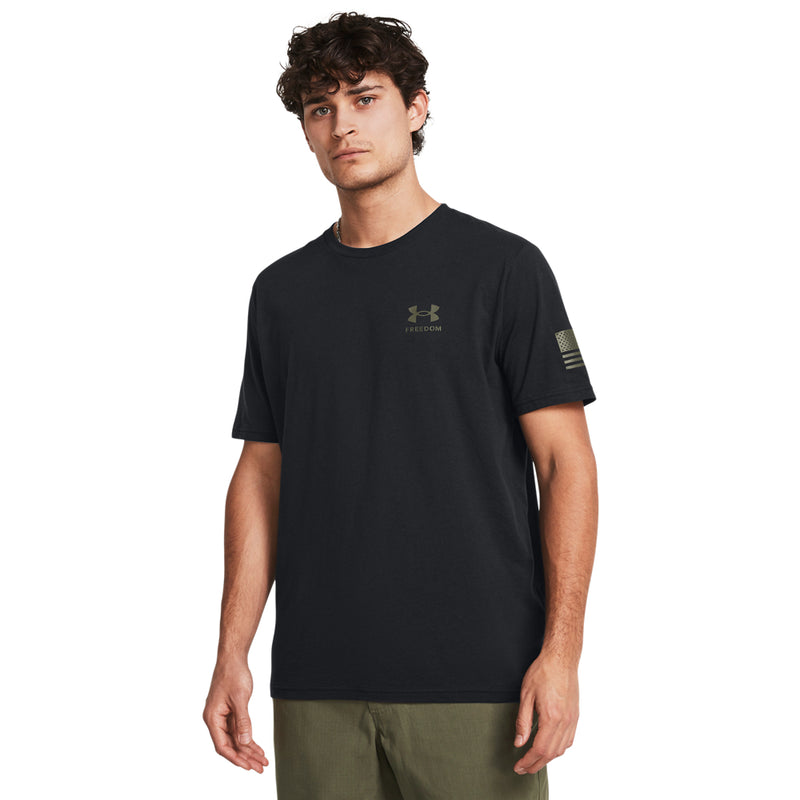 Men's Under Armour Freedom Flag Gradient T-Shirt - 001 - BLACK