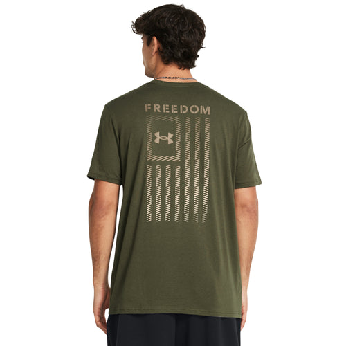 Men's Under Armour Freedom Flag Gradient T-Shirt - 390 - GREEN