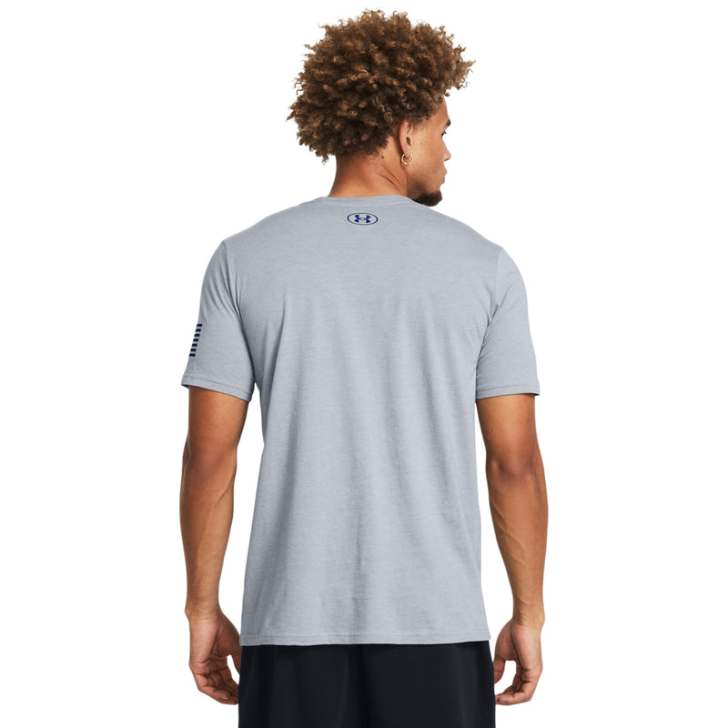 Men's Under Armour Freedom Logo T-Shirt - 035 - STEEL