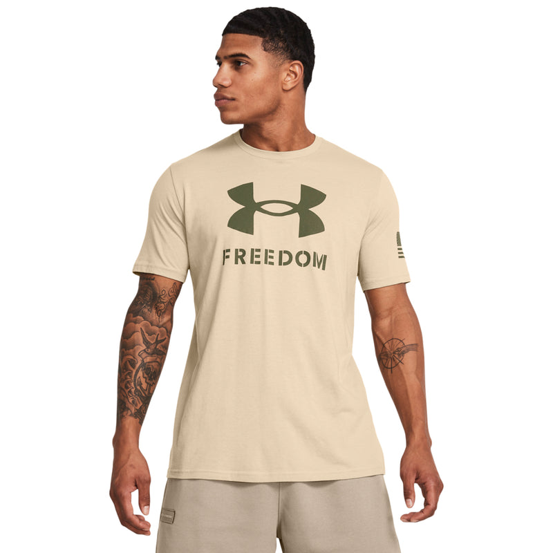 Men's Under Armour Freedom Logo T-Shirt - 290SAND