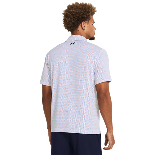 Men's Under Armour Freedom Print Polo - 100 - WHITE/BLACK