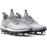 Men's Under Armour Harper 7 Low ST Baseball Cleats - 100 - WHITE/BLACK