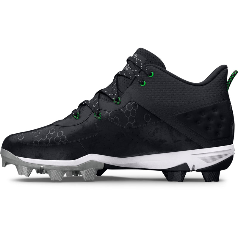 Men's Under Armour Harper 8 Mid RM Baseball Cleats - 001 - BLACK