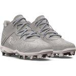 Men's Under Armour Harper 8 Mid RM Baseball Cleats - 101BGRAY