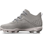 Men's Under Armour Harper 8 Mid RM Baseball Cleats - 101BGRAY