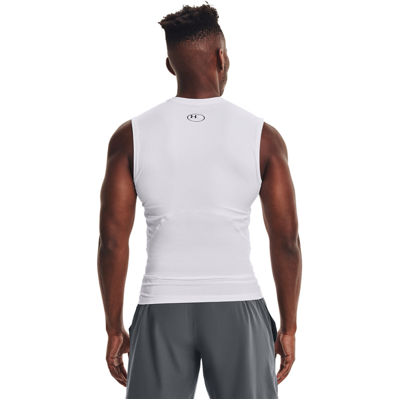 Men's Under Armour HeatGear® Armour Sleeveless - 100 - WHITE/BLACK