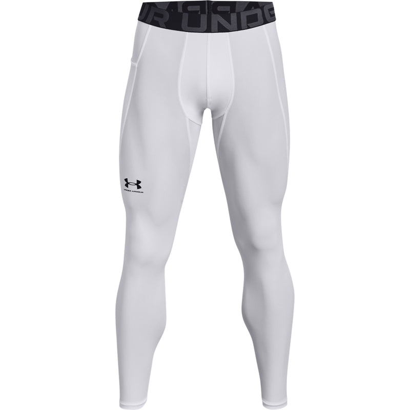 Men's Under Armour Heatgear Leggings - 100 - WHITE/BLACK