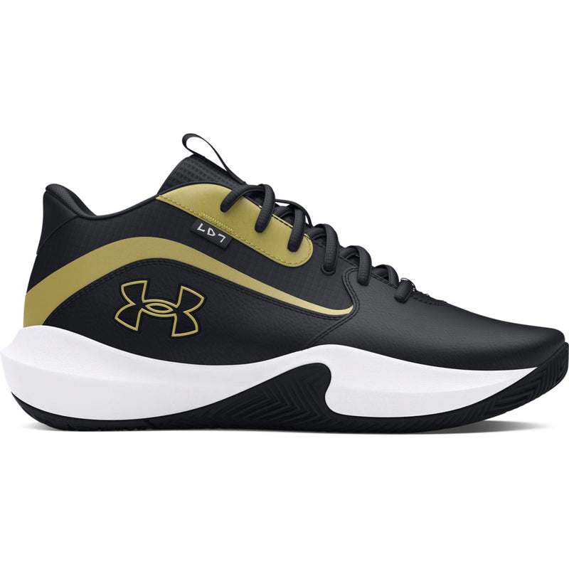 Men's Under Armour Lockdown 7 Basketball Shoes - 001BLK/G