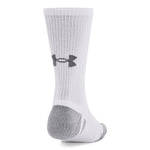 Men's Under Armour Performance Tech Crew Socks 3-Pack - 101 - WHITE