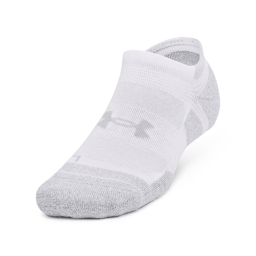 Men's Under Armour Performance Tech Pro No-Show Socks 3-Pack - 100 - WHITE