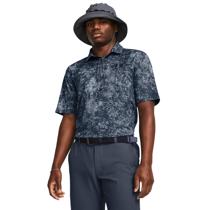 Men's Under Armour Playoff Printed Polo - 045GREY