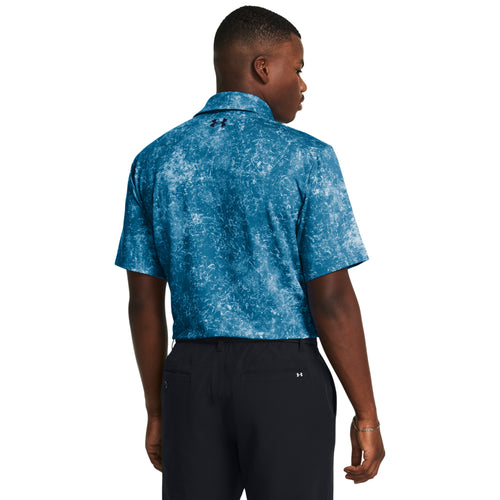 Men's Under Armour Playoff Printed Polo - 406 - BLUE