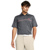 Men's Under Armour Playoff Stripe Polo - 005 - BLACK