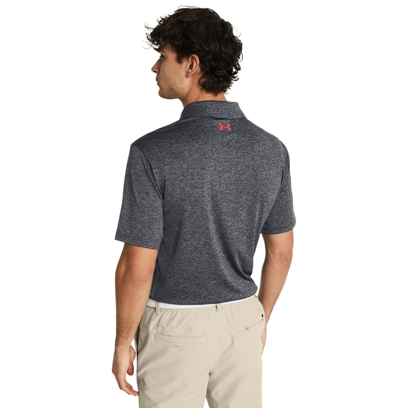 Men's Under Armour Playoff Stripe Polo - 005 - BLACK