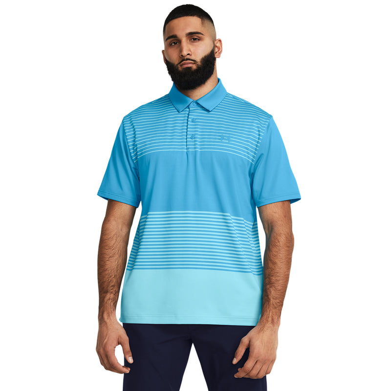 Men's Under Armour Playoff Stripe Polo - 419CAPRI