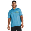 Men's Under Armour Playoff Stripe Polo - 420CAPRI