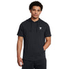 Men's Under Armour Project Rock Terry Hoodie Tee - 001 - BLACK