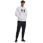 Men's Under Armour Rival Fleece Logo Hoodie - 100 - WHITE/BLACK