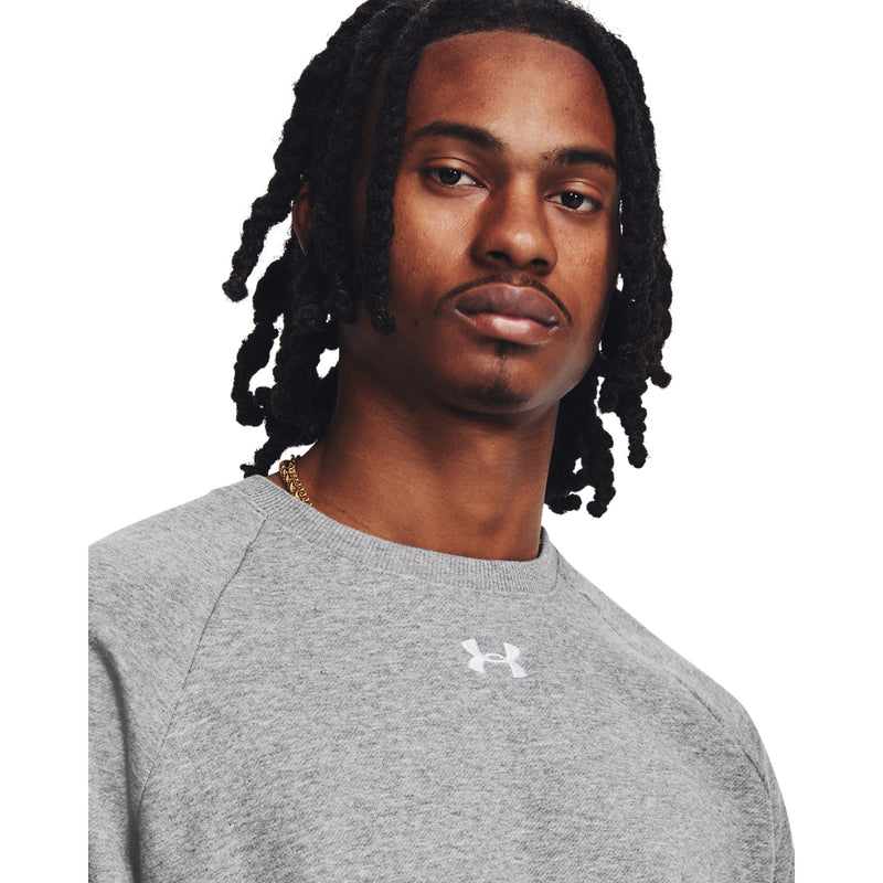Men's Under Armour Rival Fleece Sweatshirt - 025 - CASTLEROCK GREY