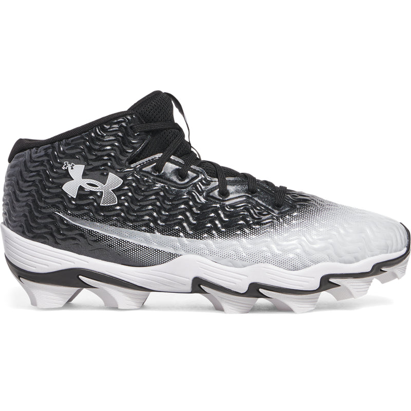 Men's Under Armour Spotlight Hammer Football Cleats 2E (Wide) - 001 - BLACK