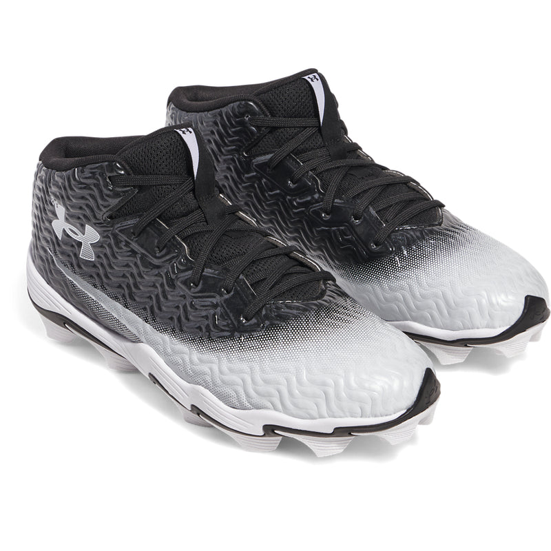 Men's Under Armour Spotlight Hammer Football Cleats 2E (Wide) - 001 - BLACK