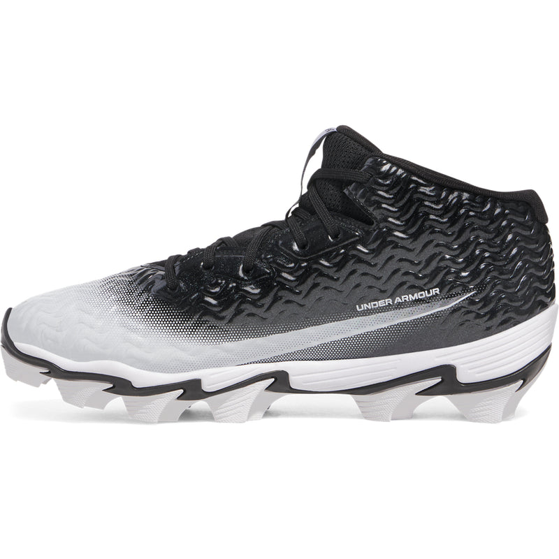 Men's Under Armour Spotlight Hammer Football Cleats 2E (Wide) - 001 - BLACK