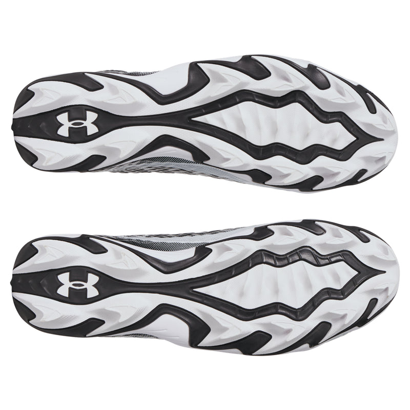 Men's Under Armour Spotlight Hammer Football Cleats 2E (Wide) - 001 - BLACK