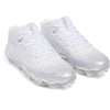 Men's Under Armour Spotlight Hammer Football Cleats - 100 - WHITE/BLACK