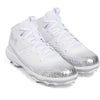Men's Under Armour Spotlight Mid Football Cleats - 100 - WHITE/BLACK