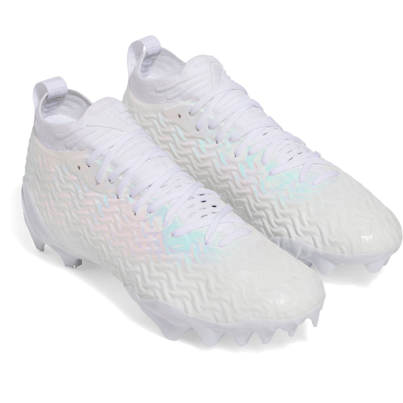 Men's Under Armour Spotlight Pro Football Cleats - 100 - WHITE/BLACK