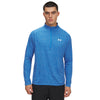 Men's Under Armour Tech Textured 1/2 Zip - 402 - BLUE ATLANTIS