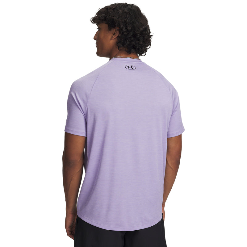 Men's Under Armour Tech Textured T-Shirt - 538 - TRANSPARENT PURPLE