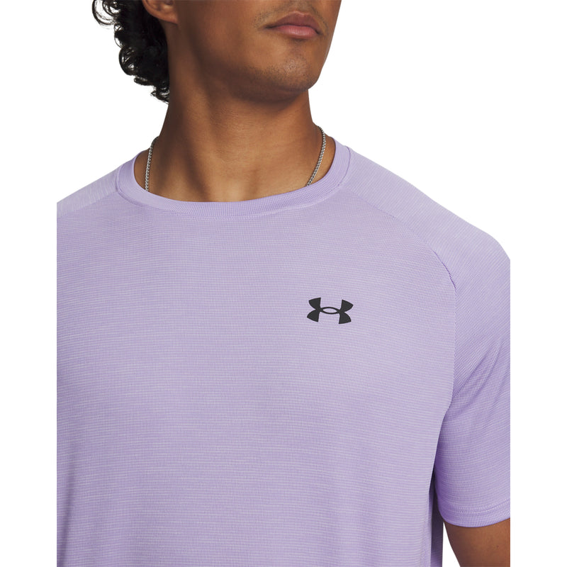 Men's Under Armour Tech Textured T-Shirt - 538 - TRANSPARENT PURPLE