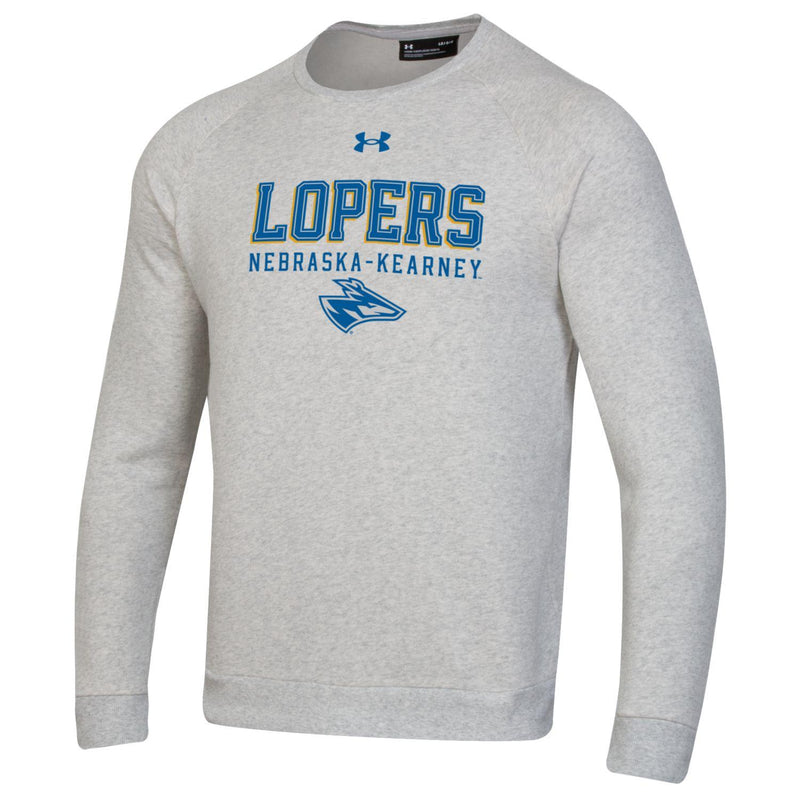 Men's Under Armour UNK Lopers All Day Fleece Crew - 900 - SILVER