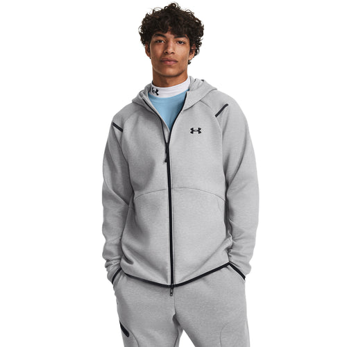 Men's Under Armour Unstoppable Fleece Full-Zip - 011 - GREY