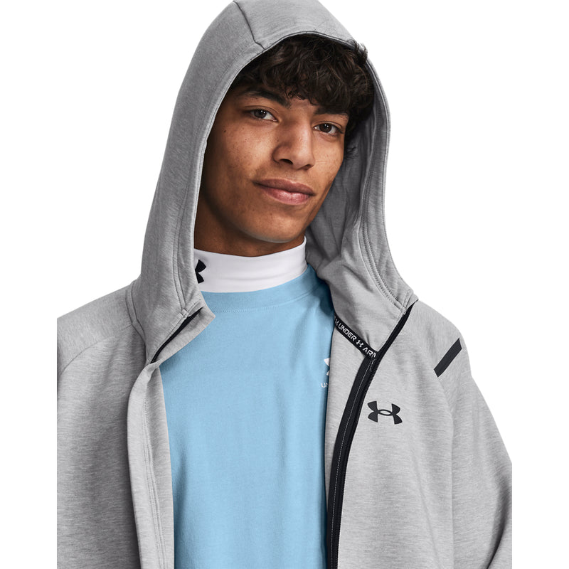 Men's Under Armour Unstoppable Fleece Full-Zip - 011 - GREY